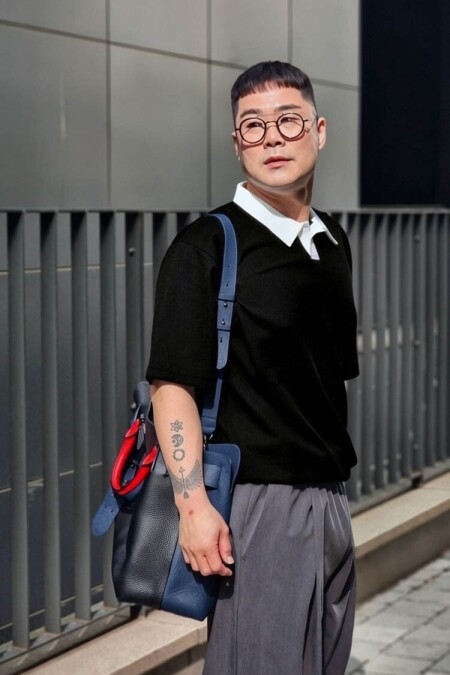 [TODAY] 와플 배색 반팔카라티