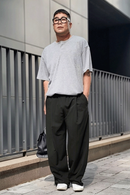 [RANGERS] 로슨 원턱 와이드 슬랙스 #73