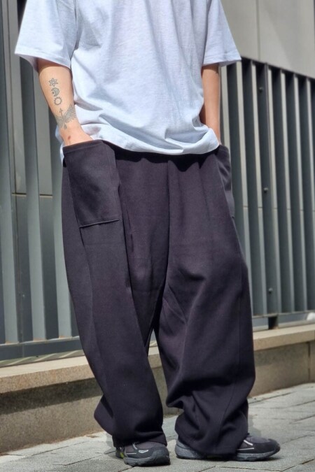 [RANGERS] 사이드포켓 절개 와이드팬츠