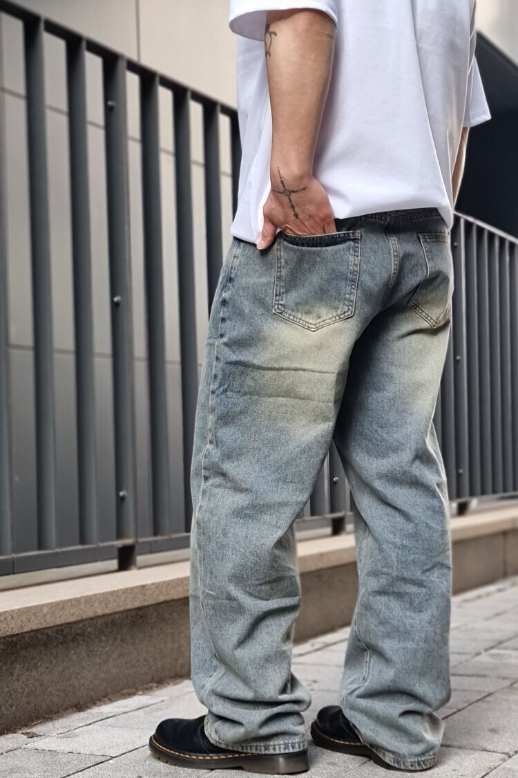 [ALEX] 애쉬스톤 워싱 데님팬츠 #698